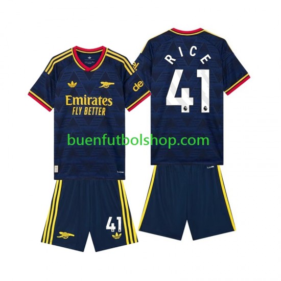 Camiseta de Fútbol Arsenal Declan Rice 41 2026-2027 Segunda Equipación Manga Corta Niño Camiseta de Fútbol Arsenal Declan Rice 41 2026-2027 Segunda Equipación Manga Corta Niño