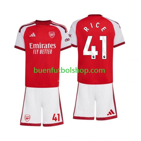 Camiseta de Fútbol Arsenal Declan Rice 41 2026-2027 Primera Equipación Manga Corta Niño Camiseta de Fútbol Arsenal Declan Rice 41 2026-2027 Primera Equipación Manga Corta Niño