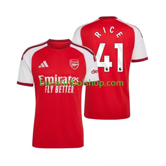 Camiseta de Fútbol Arsenal Declan Rice 41 2026-2027 Primera Equipación Manga Corta Hombre Camiseta de Fútbol Arsenal Declan Rice 41 2026-2027 Primera Equipación Manga Corta Hombre