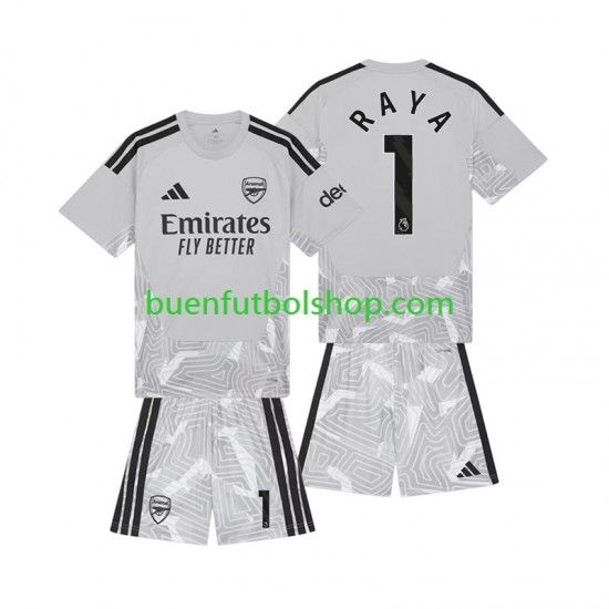 Camiseta de Fútbol Arsenal Portero David Raya 1 2026-2027 Primera Equipación Manga Corta Niño