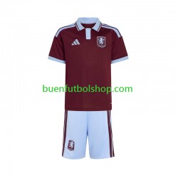 Camiseta de Fútbol Aston Villa 2026-2027 Primera Equipación Manga Corta Niño