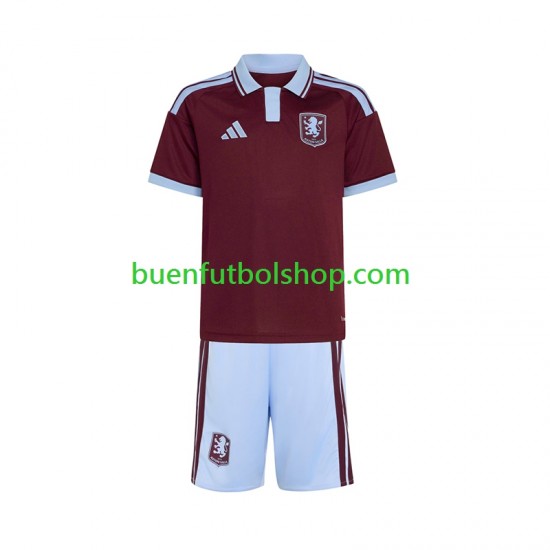 Camiseta de Fútbol Aston Villa 2026-2027 Primera Equipación Manga Corta Niño