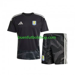 Camiseta de Fútbol Aston Villa Portero 2026-2027 Segunda Equipación Manga Corta Niño