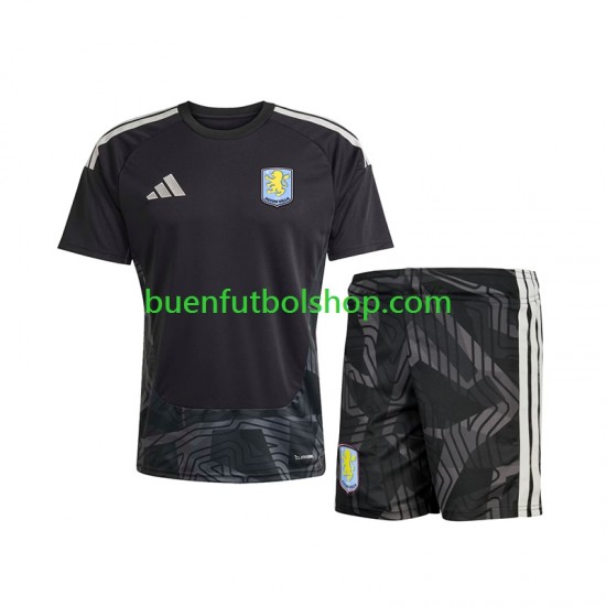 Camiseta de Fútbol Aston Villa Portero 2026-2027 Segunda Equipación Manga Corta Niño