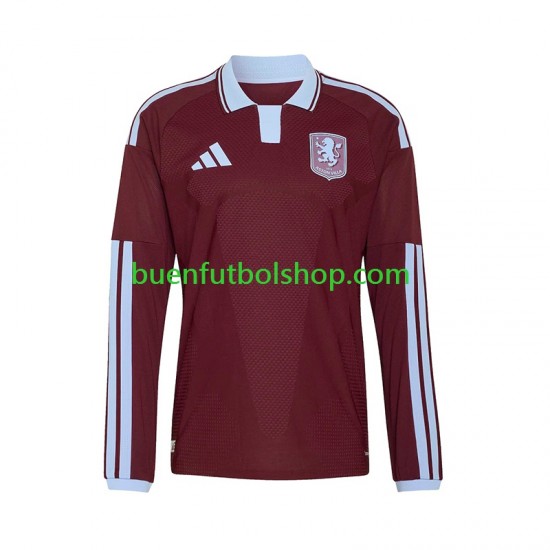 Camiseta de Fútbol Aston Villa 2026-2027 Primera Equipación Manga Larga Hombre