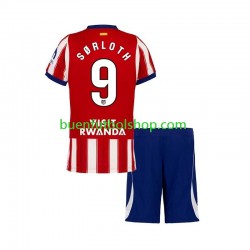 Camiseta de Fútbol Atlético Madrid Alexander Sorloth 9 2026-2027 Primera Equipación Manga Corta Niño