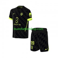 Camiseta de Fútbol Atlético Madrid Julian Alvarez 19 2026-2027 Segunda Equipación Manga Corta Niño