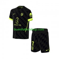 Camiseta de Fútbol Atlético Madrid Lee Kang-in 7 2026-2027 Segunda Equipación Manga Corta Niño
