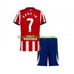 Camiseta de Fútbol Atlético Madrid Lee Kang-in 7 2026-2027 Primera Equipación Manga Corta Niño