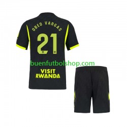 Camiseta de Fútbol Atlético Madrid Obed Vargas 21 2026-2027 Segunda Equipación Manga Corta Niño