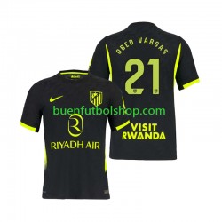 Camiseta de Fútbol Atlético Madrid Obed Vargas 21 2026-2027 Segunda Equipación Manga Corta Hombre