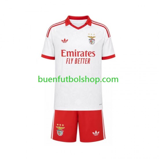 Camiseta de Fútbol Benfica 2026-2027 Segunda Equipación Manga Corta Niño