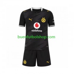 Camiseta de Fútbol Borussia Dortmund 2026-2027 Segunda Equipación Manga Corta Niño