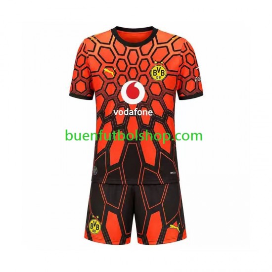 Camiseta de Fútbol Borussia Dortmund Portero 2026-2027 Primera Equipación Manga Corta Niño