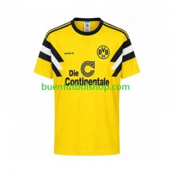 Camiseta de Fútbol Borussia Dortmund Retro 1989 Primera Equipación Manga Corta Hombre