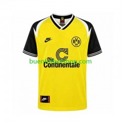 Camiseta de Fútbol Borussia Dortmund Retro 1995 Primera Equipación Manga Corta Hombre