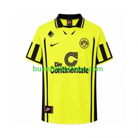 Camiseta de Fútbol Borussia Dortmund Retro 1996 Primera Equipación Manga Corta Hombre Camiseta de Fútbol Borussia Dortmund Retro 1996 Primera Equipación Manga Corta Hombre