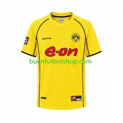 Camiseta de Fútbol Borussia Dortmund Retro 2002 Primera Equipación Manga Corta Hombre