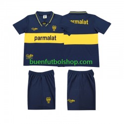 Camiseta de Fútbol CA Boca Juniors Retro 1993 1995 Primera Equipación Manga Corta Niño