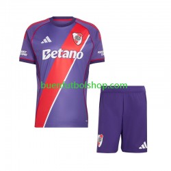 Camiseta de Fútbol CA River Plate 2026-2027 Tercera Equipación Manga Corta Niño