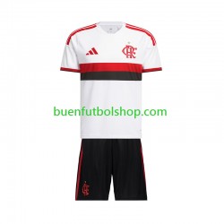 Camiseta de Fútbol CR Flamengo 2026-2027 Segunda Equipación Manga Corta Niño