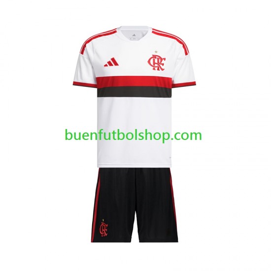 Camiseta de Fútbol CR Flamengo 2026-2027 Segunda Equipación Manga Corta Niño