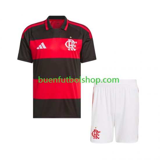 Camiseta de Fútbol CR Flamengo 2026-2027 Primera Equipación Manga Corta Niño