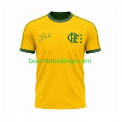 Camiseta de Fútbol CR Flamengo Retro Primera Equipación Manga Corta Hombre