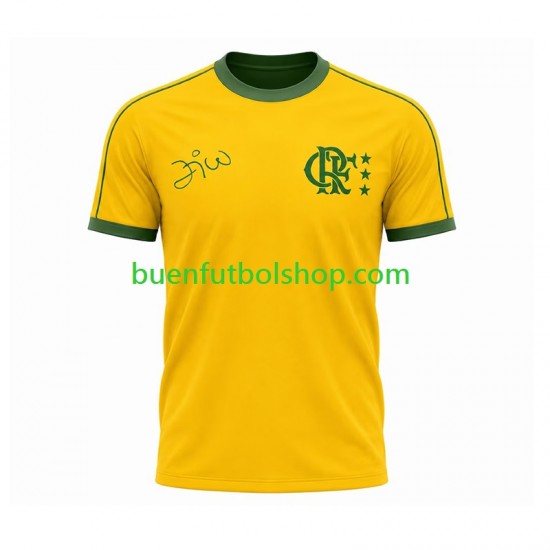 Camiseta de Fútbol CR Flamengo Retro Primera Equipación Manga Corta Hombre