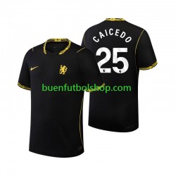 Camiseta de Fútbol Chelsea Moises Caicedo 25 2026-2027 Segunda Equipación Manga Corta Hombre