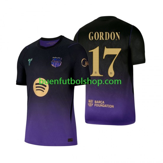 Camiseta de Fútbol FC Barcelona Anthony Gordon 17 2026-2027 Segunda Equipación Manga Corta Hombre