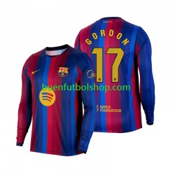 Camiseta de Fútbol FC Barcelona Anthony Gordon 17 2026-2027 Primera Equipación Manga Larga Hombre