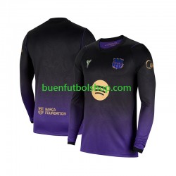 Camiseta de Fútbol FC Barcelona 2026-2027 Segunda Equipación Manga Larga Hombre