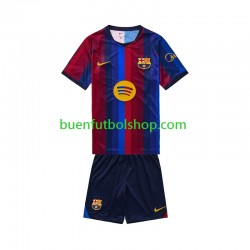 Camiseta de Fútbol FC Barcelona 2026-2027 Primera Equipación Manga Corta Niño