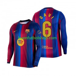 Camiseta de Fútbol FC Barcelona Gavi 6 2026-2027 Primera Equipación Manga Larga Hombre