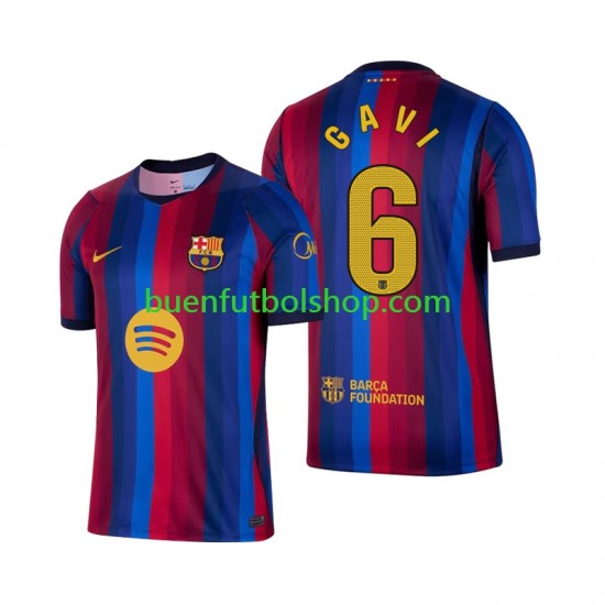 Camiseta de Fútbol FC Barcelona Gavi 6 2026-2027 Primera Equipación Manga Corta Hombre