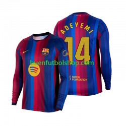 Camiseta de Fútbol FC Barcelona Karim Adeyemi 14 2026-2027 Primera Equipación Manga Larga Hombre