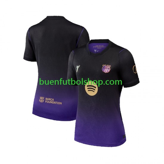 Camiseta de Fútbol FC Barcelona 2026-2027 Segunda Equipación Manga Corta para Mujer