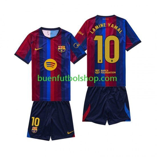 Camiseta de Fútbol FC Barcelona Lamine Yamal 10 2026-2027 Primera Equipación Manga Corta Niño