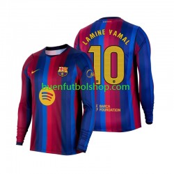 Camiseta de Fútbol FC Barcelona Lamine Yamal 10 2026-2027 Primera Equipación Manga Larga Hombre