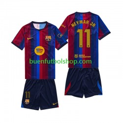 Camiseta de Fútbol FC Barcelona Neymar JR 11 2026-2027 Primera Equipación Manga Corta Niño