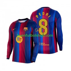 Camiseta de Fútbol FC Barcelona Pedri 8 2026-2027 Primera Equipación Manga Larga Hombre