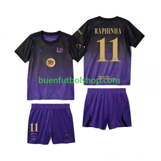 Camiseta de Fútbol FC Barcelona Raphinha 11 2026-2027 Segunda Equipación Manga Corta Niño Camiseta de Fútbol FC Barcelona Raphinha 11 2026-2027 Segunda Equipación Manga Corta Niño