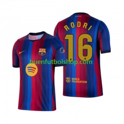 Camiseta de Fútbol FC Barcelona Rodri 16 2026-2027 Primera Equipación Manga Corta Hombre