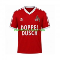 Camiseta de Fútbol FC Köln Retro 1984 1985 Segunda Equipación Manga Corta Hombre