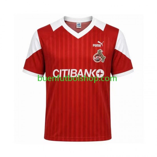 Camiseta de Fútbol FC Köln Retro 1992 1993 Segunda Equipación Manga Corta Hombre Camiseta de Fútbol FC Köln Retro 1992 1993 Segunda Equipación Manga Corta Hombre