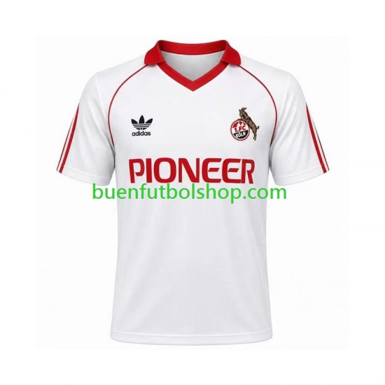 Camiseta de Fútbol FC Köln Retro 1980 1981 Primera Equipación Manga Corta Hombre