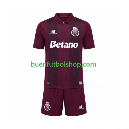 Camiseta de Fútbol FC Porto 2026-2027 Segunda Equipación Manga Corta Niño