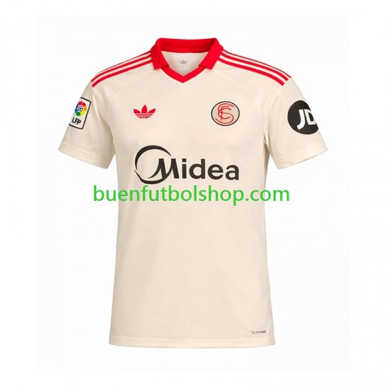 Camiseta de Fútbol Sevilla FC Retro 2025-2026 Primera Equipación Manga Corta Hombre