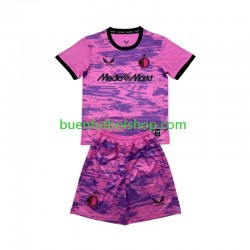 Camiseta de Fútbol Feyenoord Rotterdam Portero 2026-2027 Tercera Equipación Manga Corta Niño